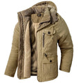 Men's Winter Jacket with Fleece Lining and Detachable Hood - Image 1
