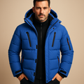 Men's Winter Jackets with Quilted Puffer Design and Zippered Pockets - Image 1