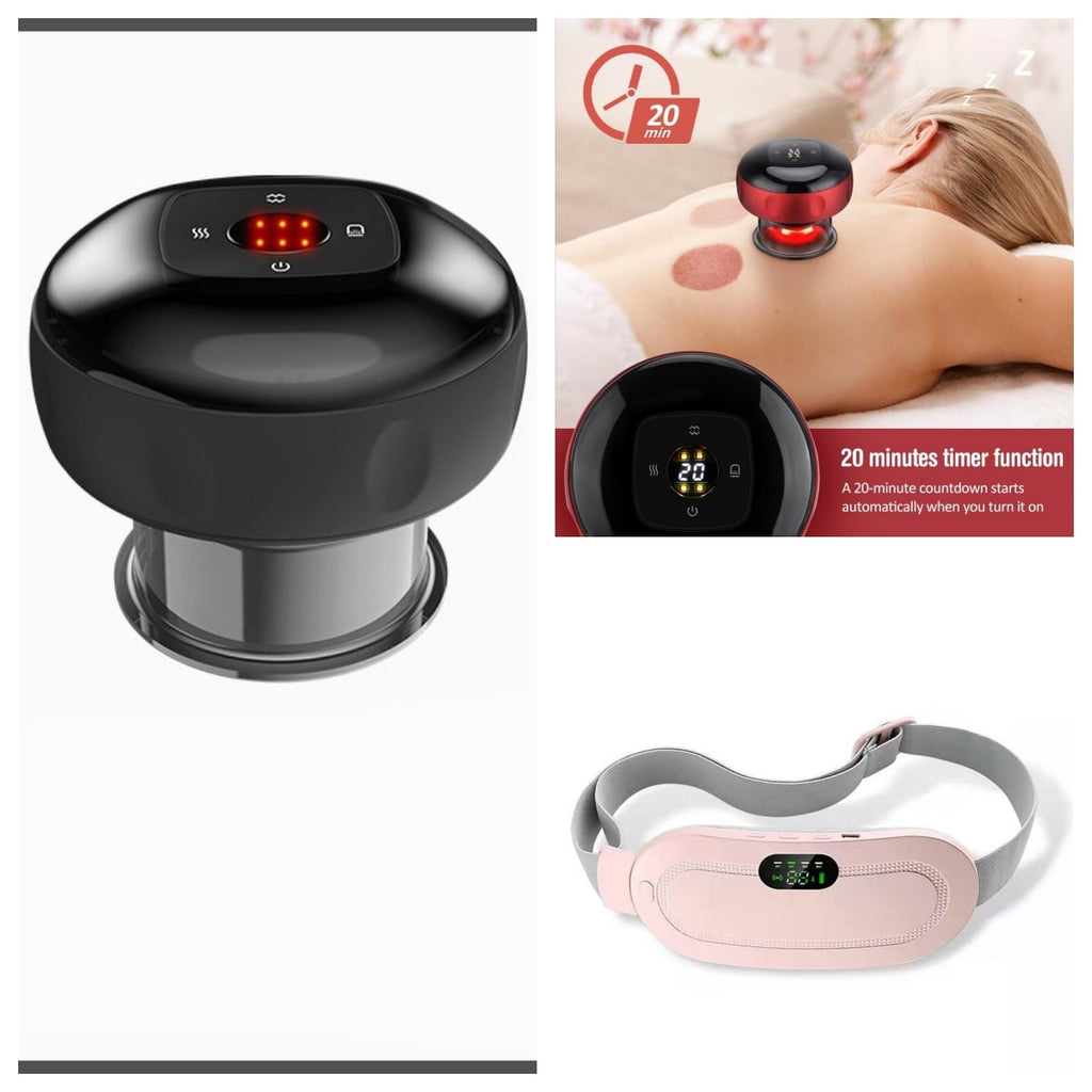 Menstrual Electric Heating Pad for Lower Back Vibrating Massage and Adjustable Strap - Image 22