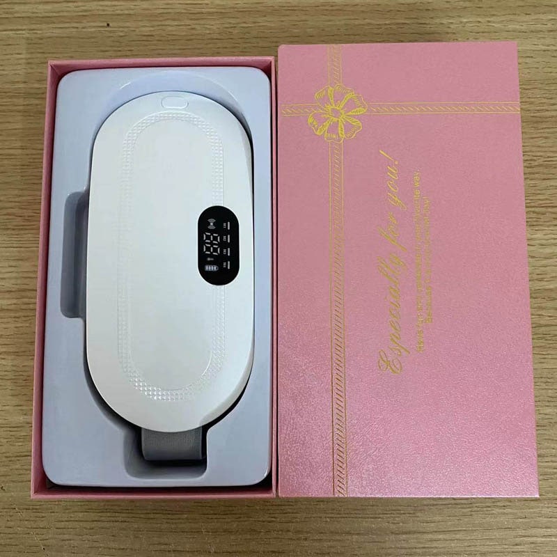 Menstrual Electric Heating Pad for Lower Back Vibrating Massage and Adjustable Strap - Image 3