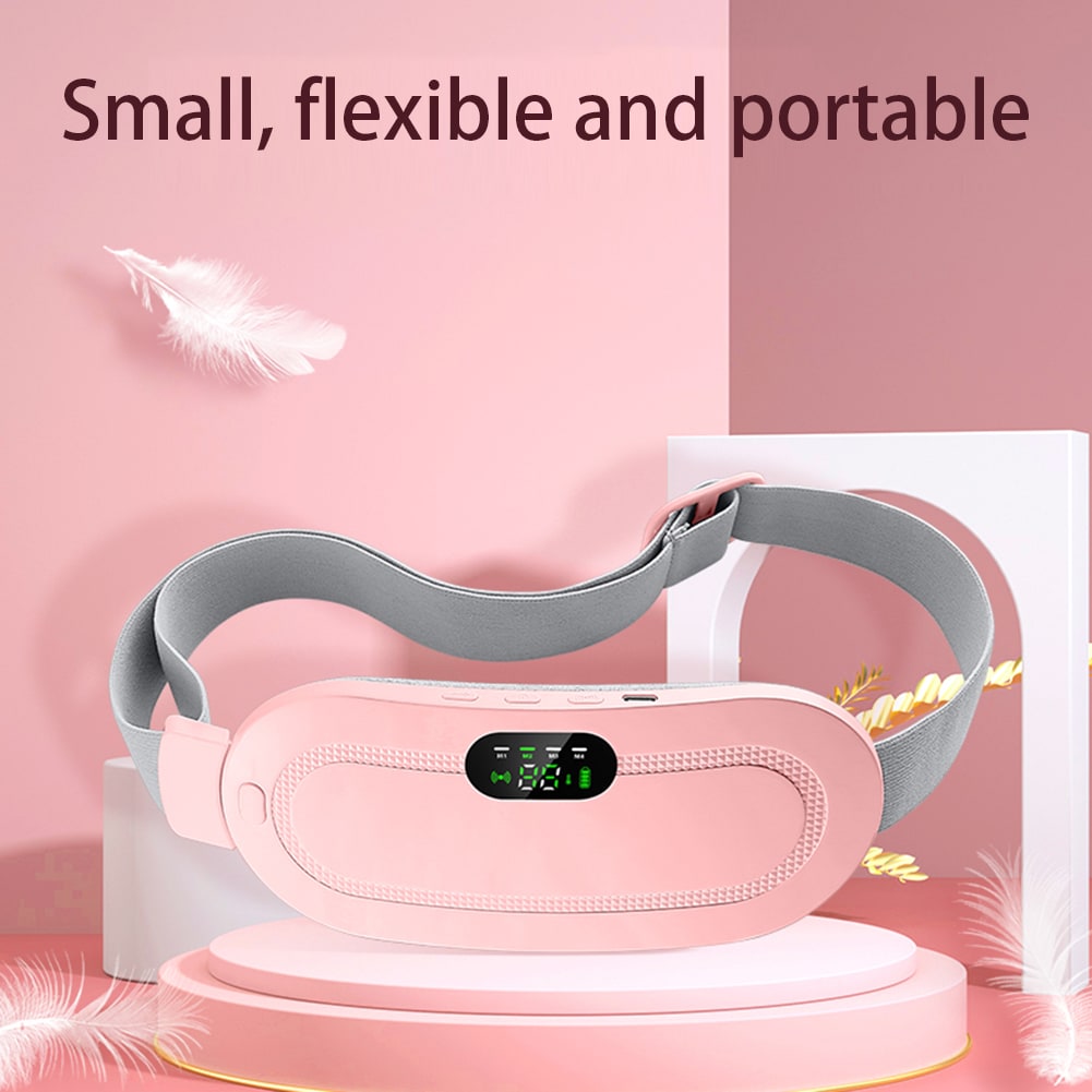Menstrual Electric Heating Pad for Lower Back Vibrating Massage and Adjustable Strap - Image 5