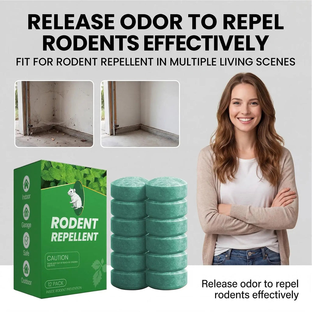 Mice and Rodent Repellent Tablets with Peppermint Oil Natural Deterrent 12 Pack - Image 5