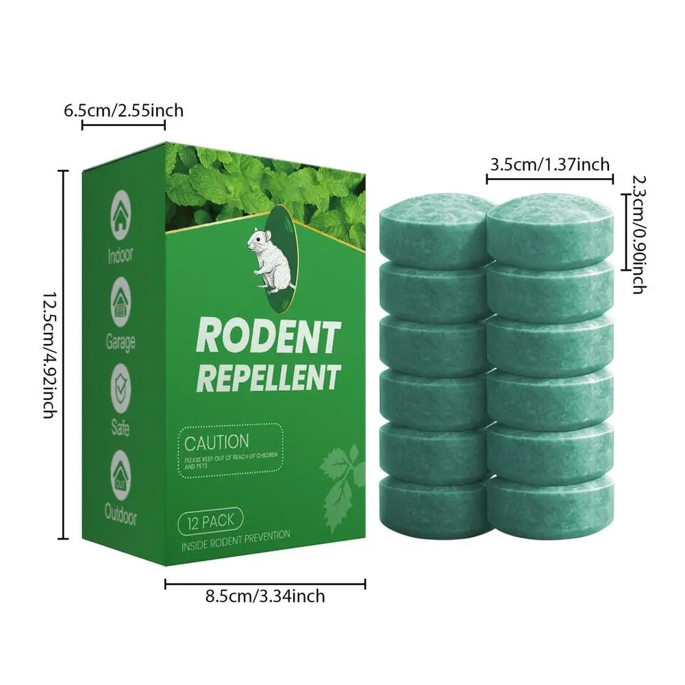 Mice and Rodent Repellent Tablets with Peppermint Oil Natural Deterrent 12 Pack - Image 7