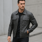 Men's Stylish Biker Jacket – Durable and Comfortable Fit
