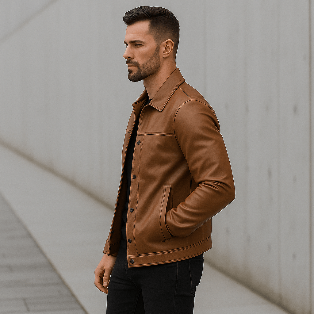 Men's Stylish Biker Jacket – Durable and Comfortable Fit