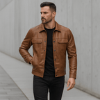 Men's Stylish Biker Jacket – Durable and Comfortable Fit