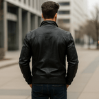 Men's Timeless Biker Jacket – Classic Style & Durable Craftsmanship