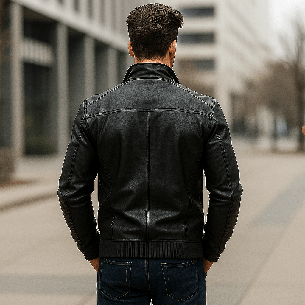 Men's Timeless Biker Jacket – Classic Style & Durable Craftsmanship