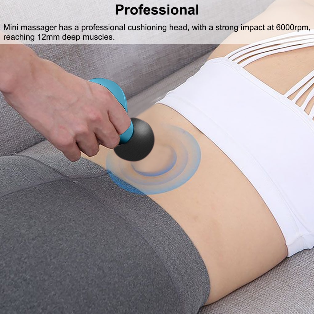Mini Deep Tissue Portable Massage Gun with Handheld Percussion Head and Ergonomic Grip - Image 5