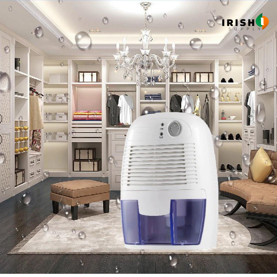 Mini Dehumidifier for Bathroom and Bedroom with 500ml Water Tank Portable Compact Design - Image 1