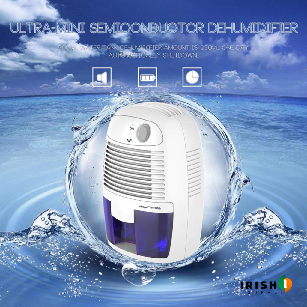 Mini Dehumidifier for Bathroom and Bedroom with 500ml Water Tank Portable Compact Design - Image 4