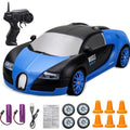 Mini Electric Rechargeable Rc Drift Car LED Lights Cones Toy Set - Image 20