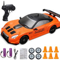 Mini Electric Rechargeable Rc Drift Car LED Lights Cones Toy Set - Image 23