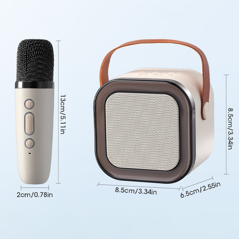Mini Karaoke Machine with Wireless Microphones and Portable Bluetooth Speaker - Image 10