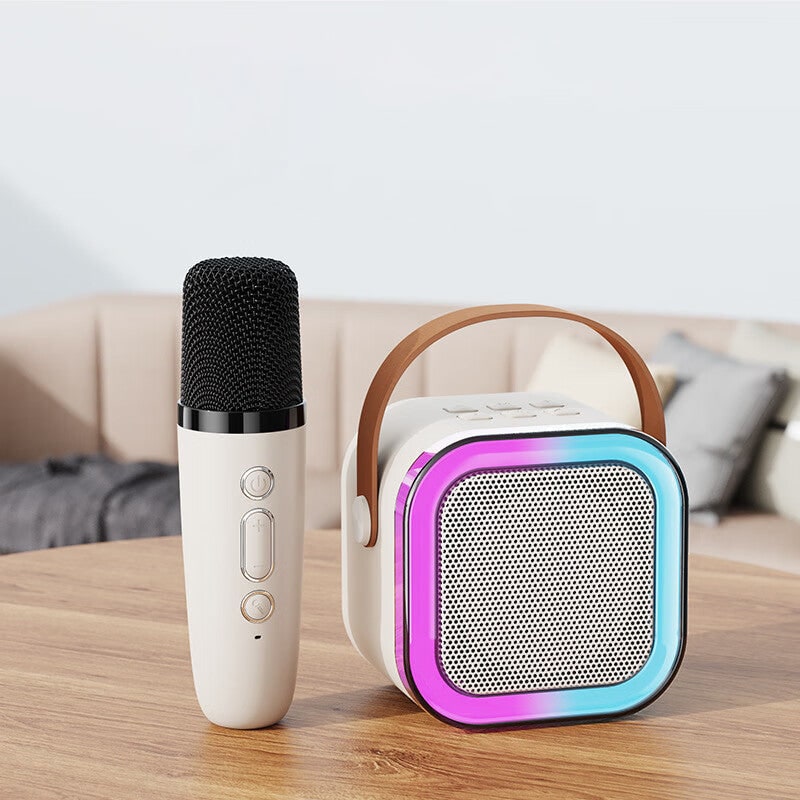 Mini Karaoke Machine with Wireless Microphones and Portable Bluetooth Speaker - Image 5