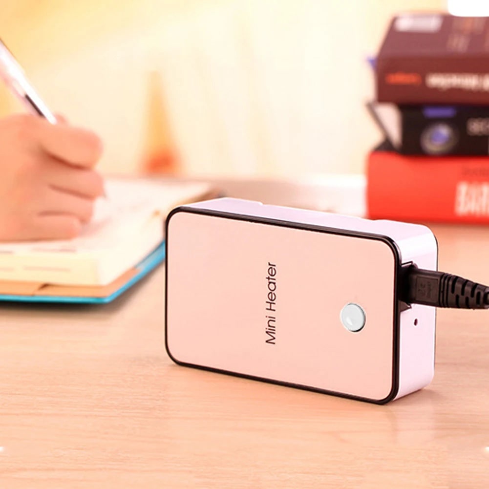 Mini Portable Ceramic Space Heater with Energy Efficient Desktop Design and Detachable Power Cord - Image 1