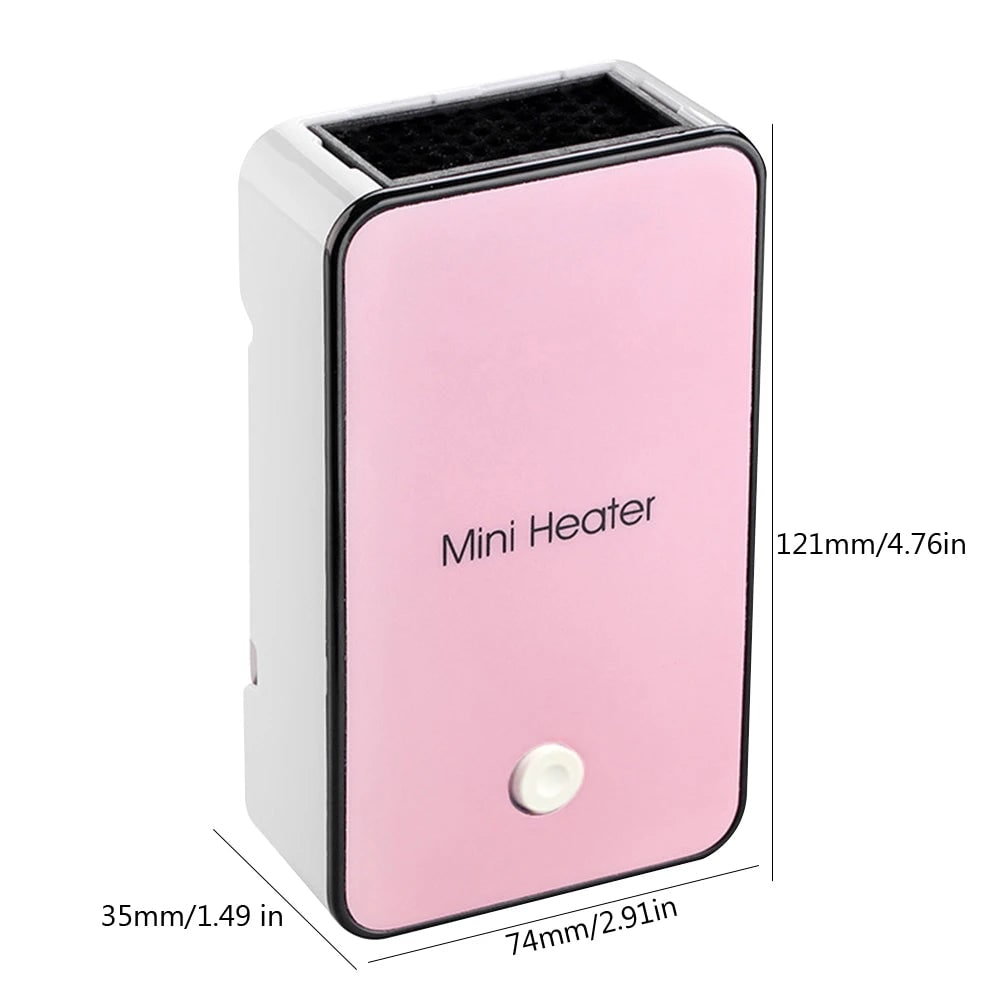 Mini Portable Ceramic Space Heater with Energy Efficient Desktop Design and Detachable Power Cord - Image 3