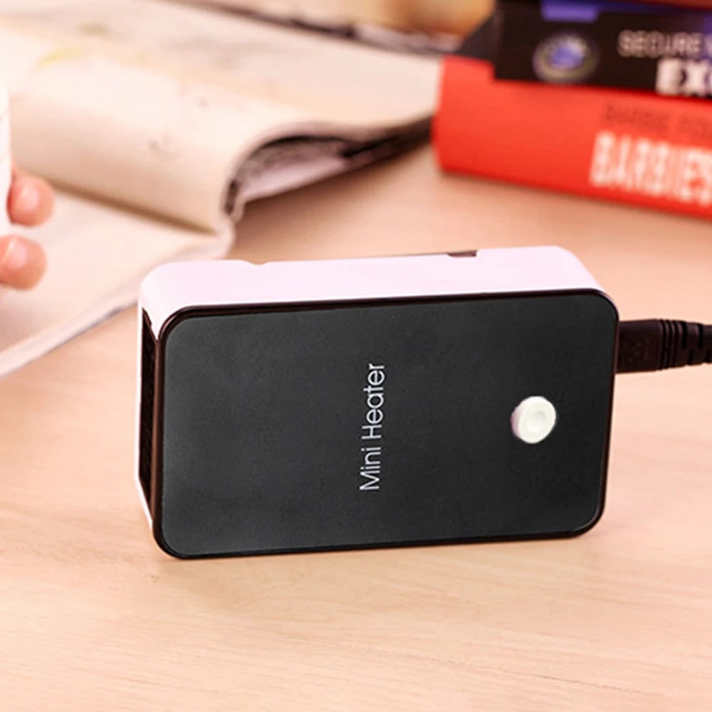 Mini Portable Ceramic Space Heater with Energy Efficient Desktop Design and Detachable Power Cord - Image 4