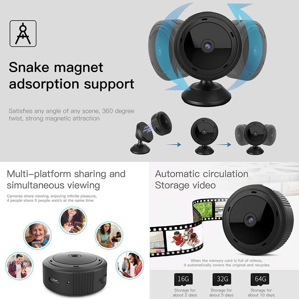 Mini Security Camera Wireless WIFI with Motion Detection and Night Vision - Image 6