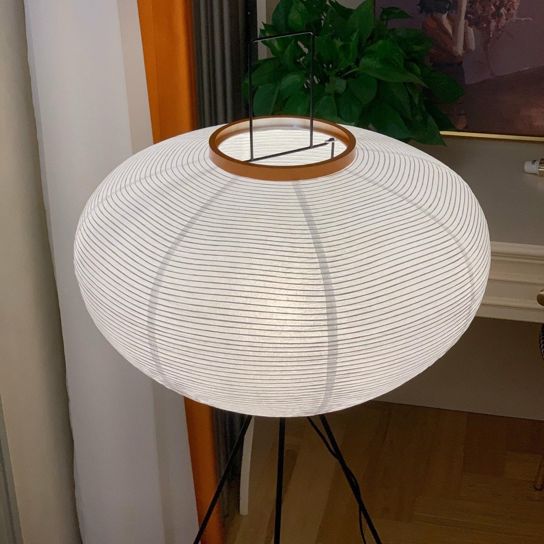 Modern Floor Lamp Decorative Floor Lamp Paper Lamp Tripod Floor Lamp - Image 12