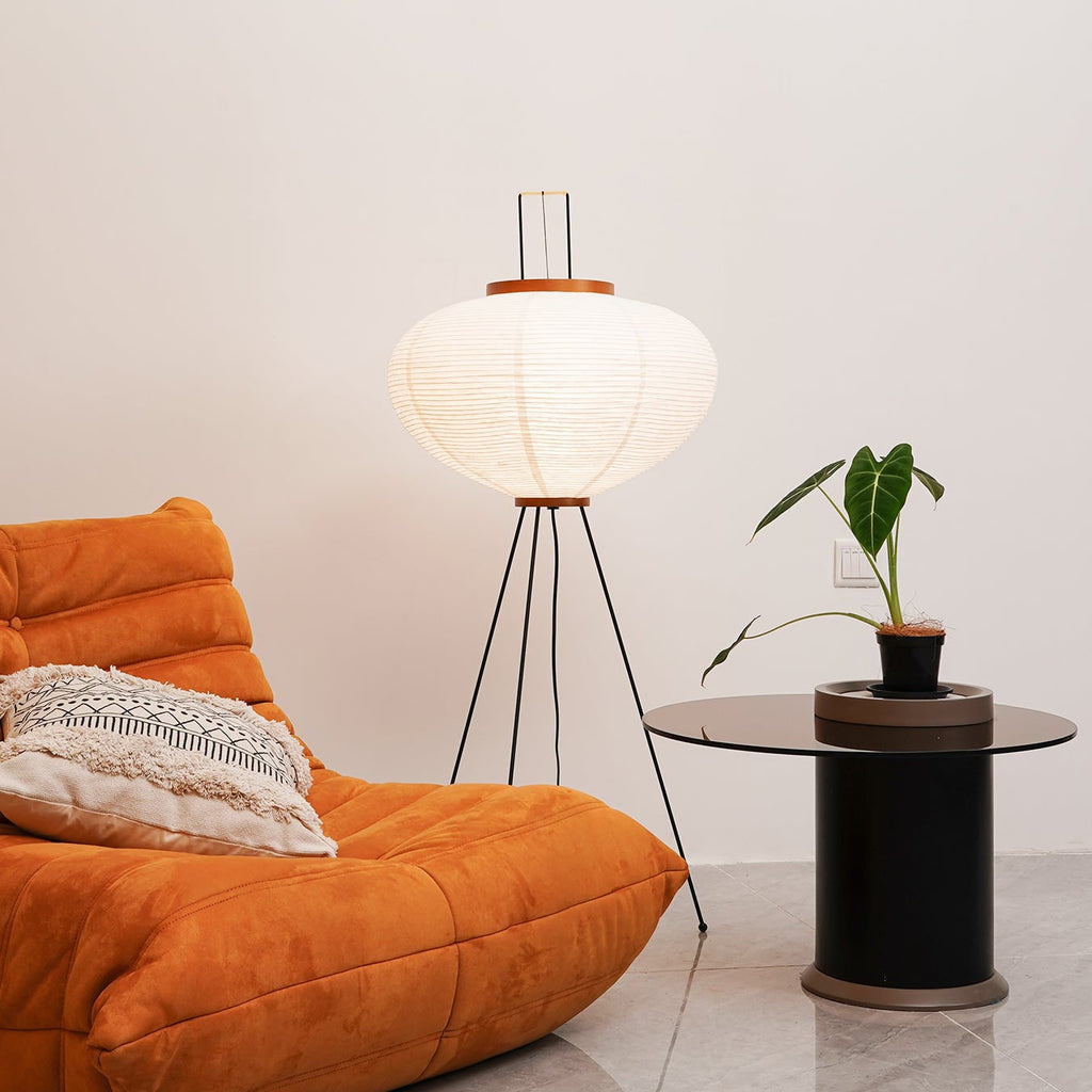Modern Floor Lamp Decorative Floor Lamp Paper Lamp Tripod Floor Lamp - Image 6