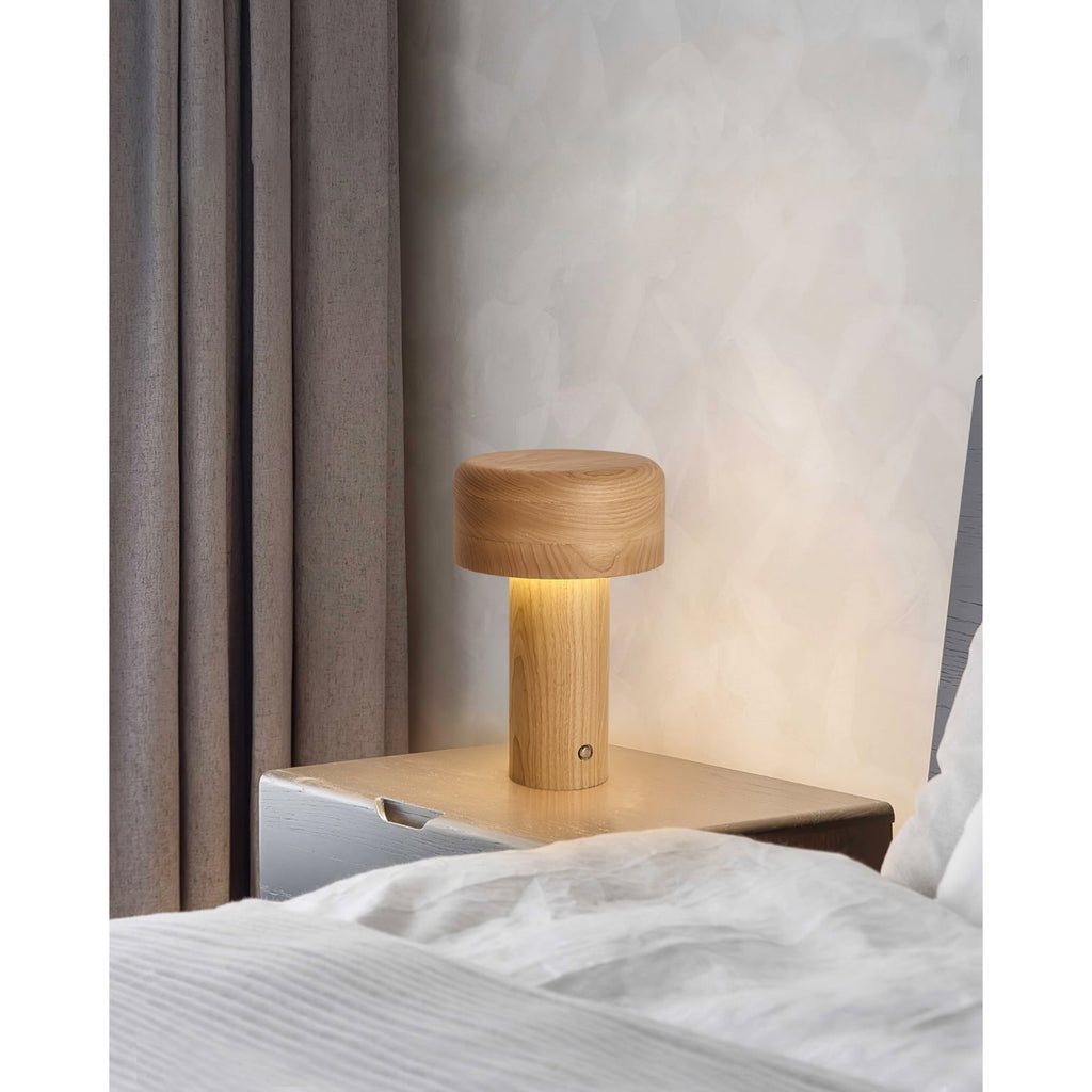 Modern Table Lamp LED Table Lamp Wooden Touch Control Lamp Minimalist - Image 14