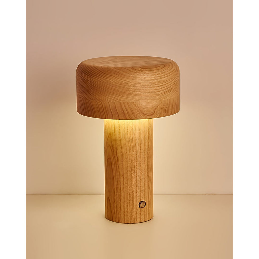 Modern Table Lamp LED Table Lamp Wooden Touch Control Lamp Minimalist - Image 16