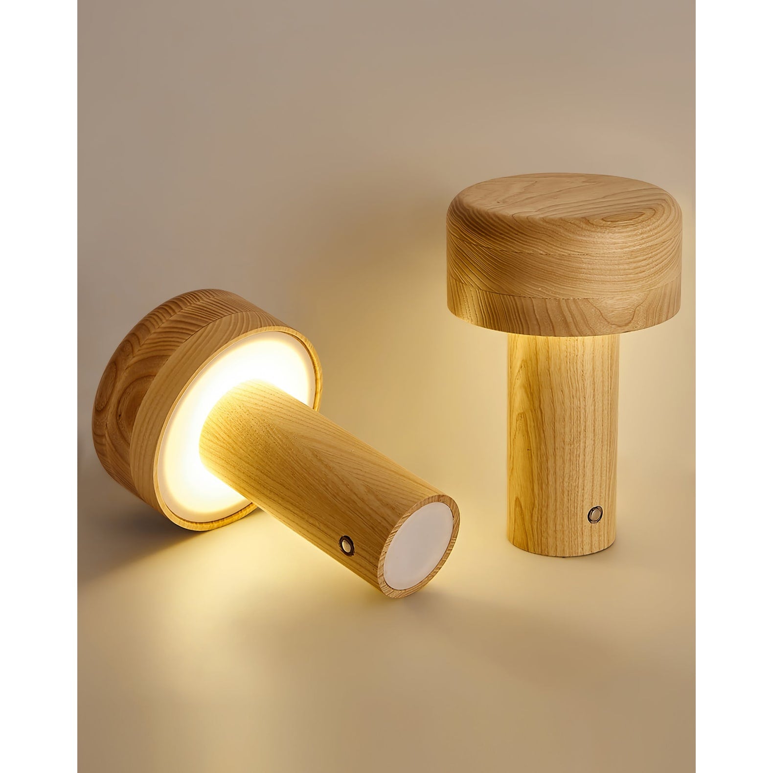 Modern Table Lamp LED Table Lamp Wooden Touch Control Lamp Minimalist - Image 18