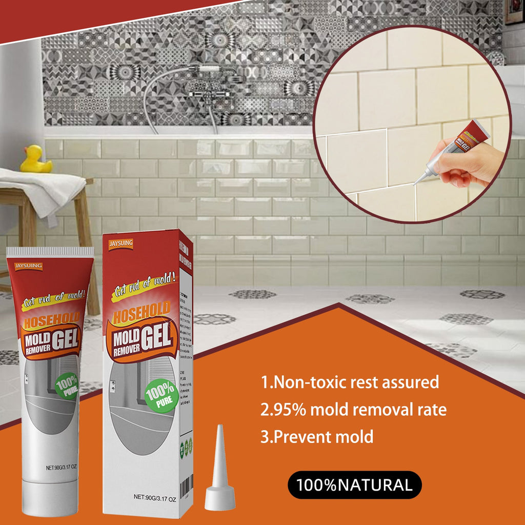 Mold and Mildew Remover Professional Gel with Precision Nozzle for Bathroom Tile Grout - Image 4