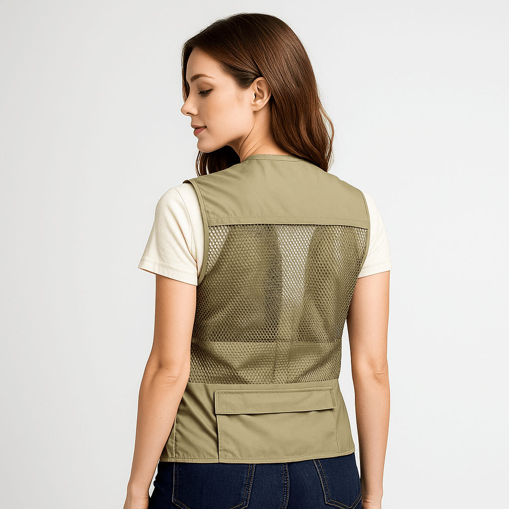 Lightweight Stylish Summer Vest with Multiple Pockets - Functional Design