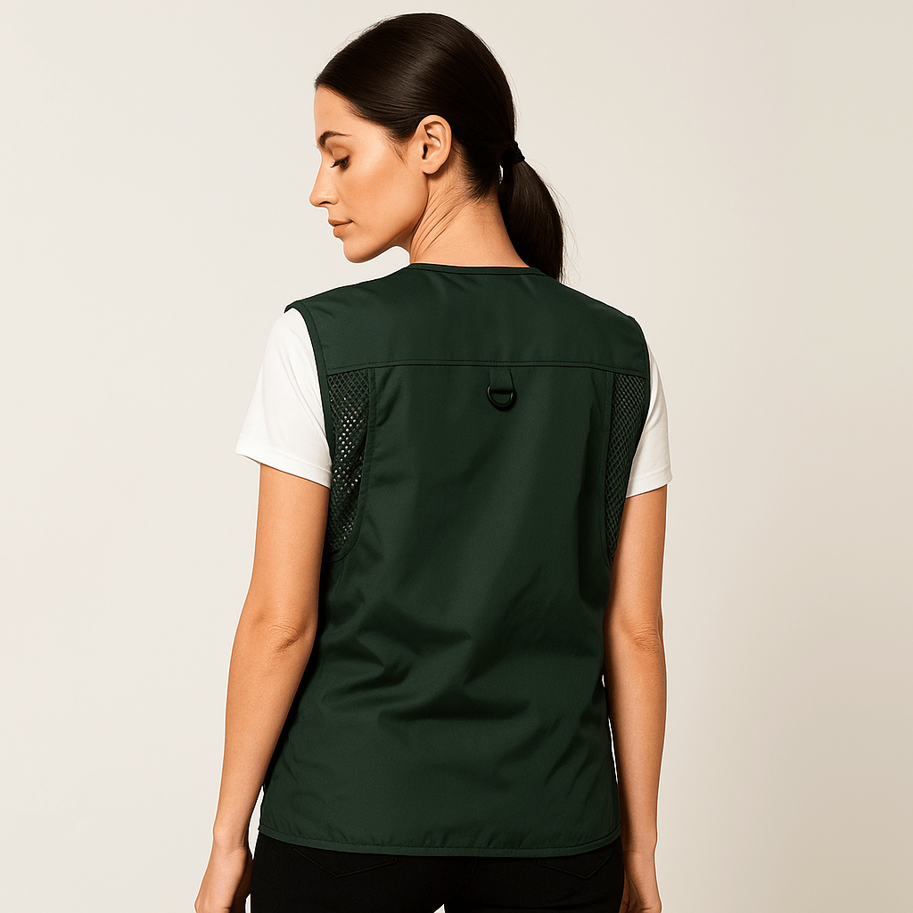 Lightweight Stylish Summer Vest with Multiple Pockets - Functional Design