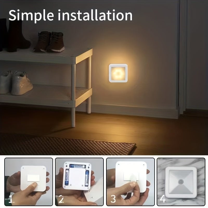 Motion Activated Night Light Detection LED Sensor Wireless Battery Operated Portable - Image 7
