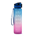 Motivational Sports Water Bottle with Time Markers 32 Oz Flip-Top Lid and Fruit Infuser - Image 21