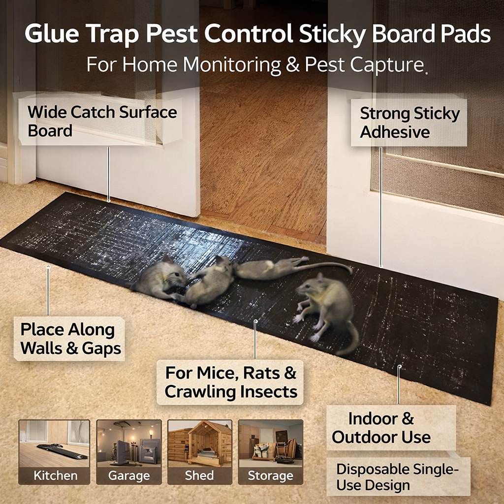Mouse Glue Trap for Rats and Cockroaches with Strong Adhesive Sticky Surface - Image 6