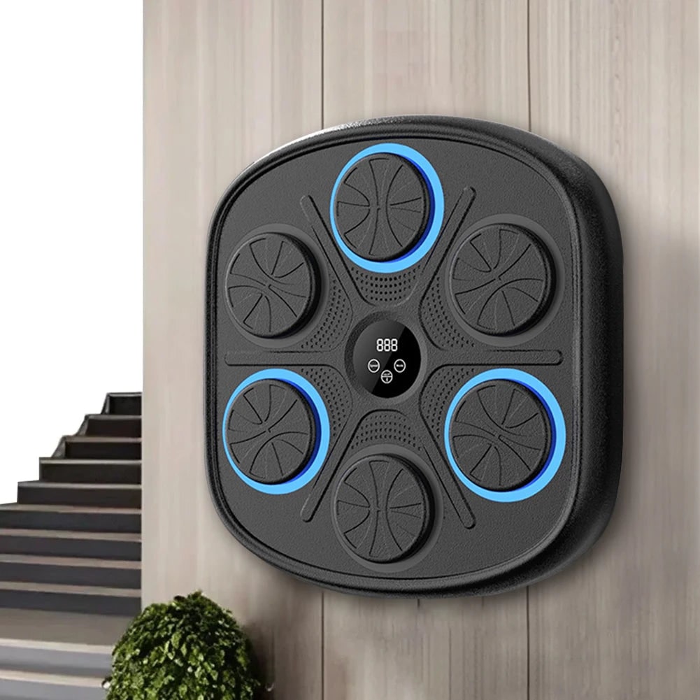 Music Boxing Machine Wall Mounted LED Target Interactive Home Trainer Digital Display - Image 1