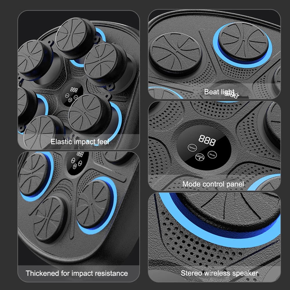 Music Boxing Machine Wall Mounted LED Target Interactive Home Trainer Digital Display - Image 4