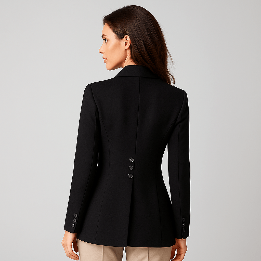 Tailored Women's Blazer - Single Button - Elegant Office Wear