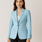 Tailored Women's Blazer - Single Button - Elegant Office Wear