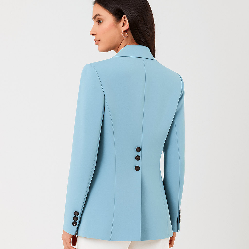 Tailored Women's Blazer - Single Button - Elegant Office Wear