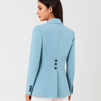 Tailored Women's Blazer - Single Button - Elegant Office Wear