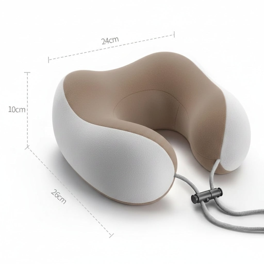 Neck Massager and U Shaped Massage Pillow with Vibrating Heat and Adjustable Drawstring - Image 4