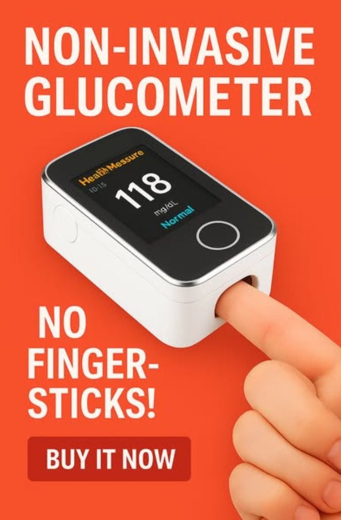 Non Invasive Glucometer Glucose Monitor Portable Fingertip Digital Display - Image 3