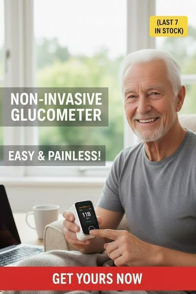 Non Invasive Glucometer Glucose Monitor Portable Fingertip Digital Display - Image 5