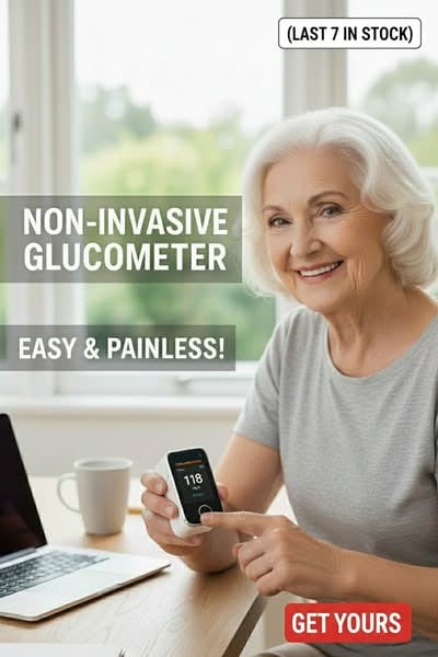 Non Invasive Glucometer Glucose Monitor Portable Fingertip Digital Display - Image 7