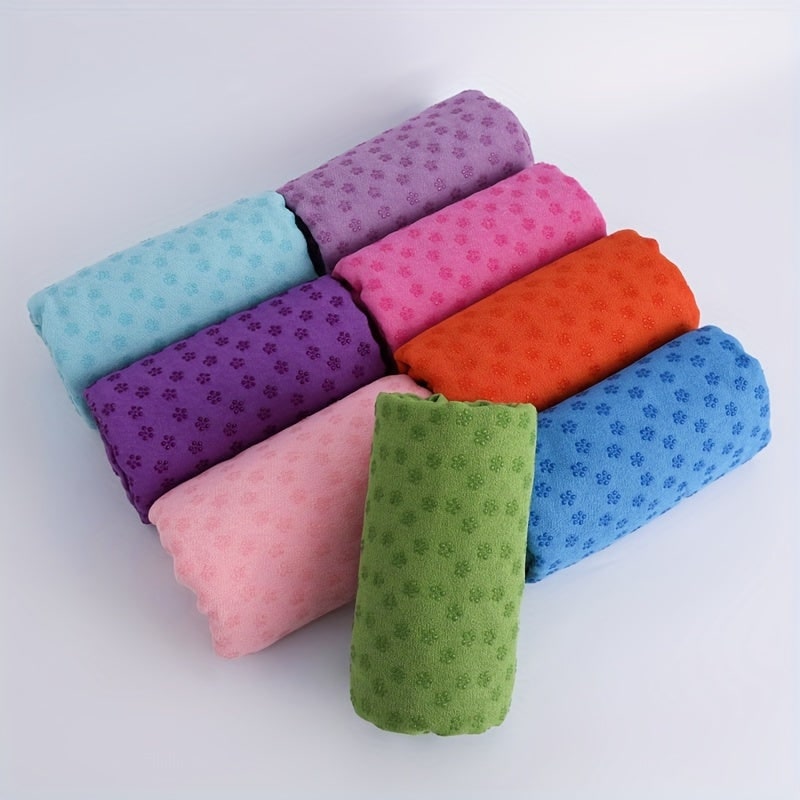 Non Slip Microfiber Yoga Towel Silicone Grip Foldable Washable Portable Travel - Image 6