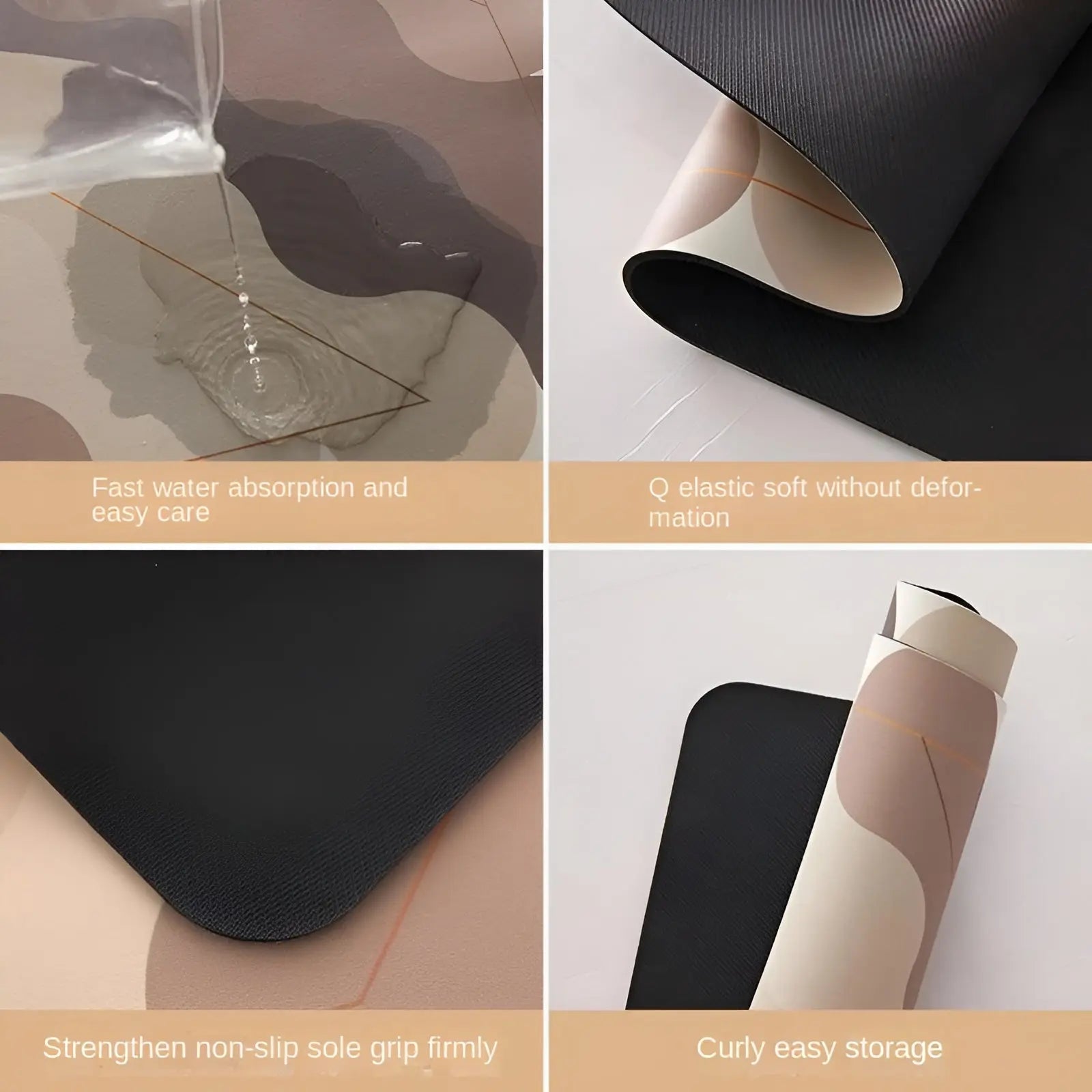 Fast-Drying Ultra-Absorbent Non-Slip Kitchen Mat - SplashEase