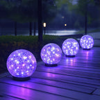 Solar-Powered Glass Sphere - Garden Decoration