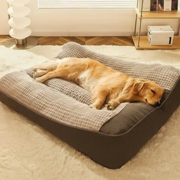 Orthopedic Dog Bed Large Pet With Bolster With Removable Cover - Image 1
