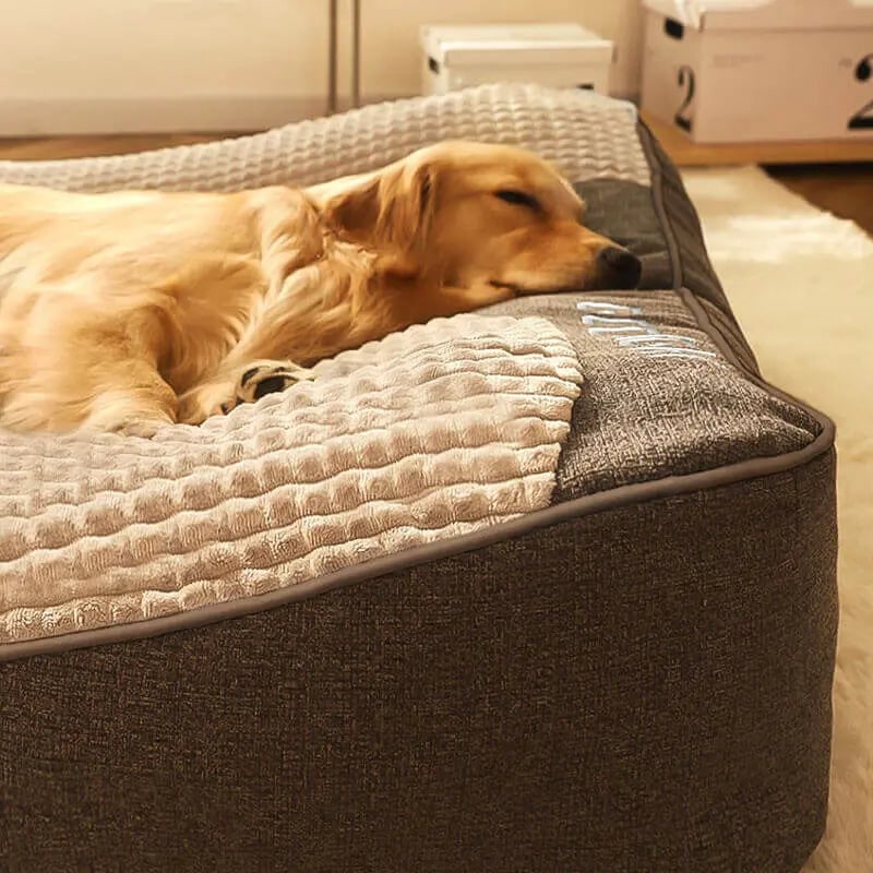 Orthopedic Dog Bed Large Pet With Bolster With Removable Cover - Image 4