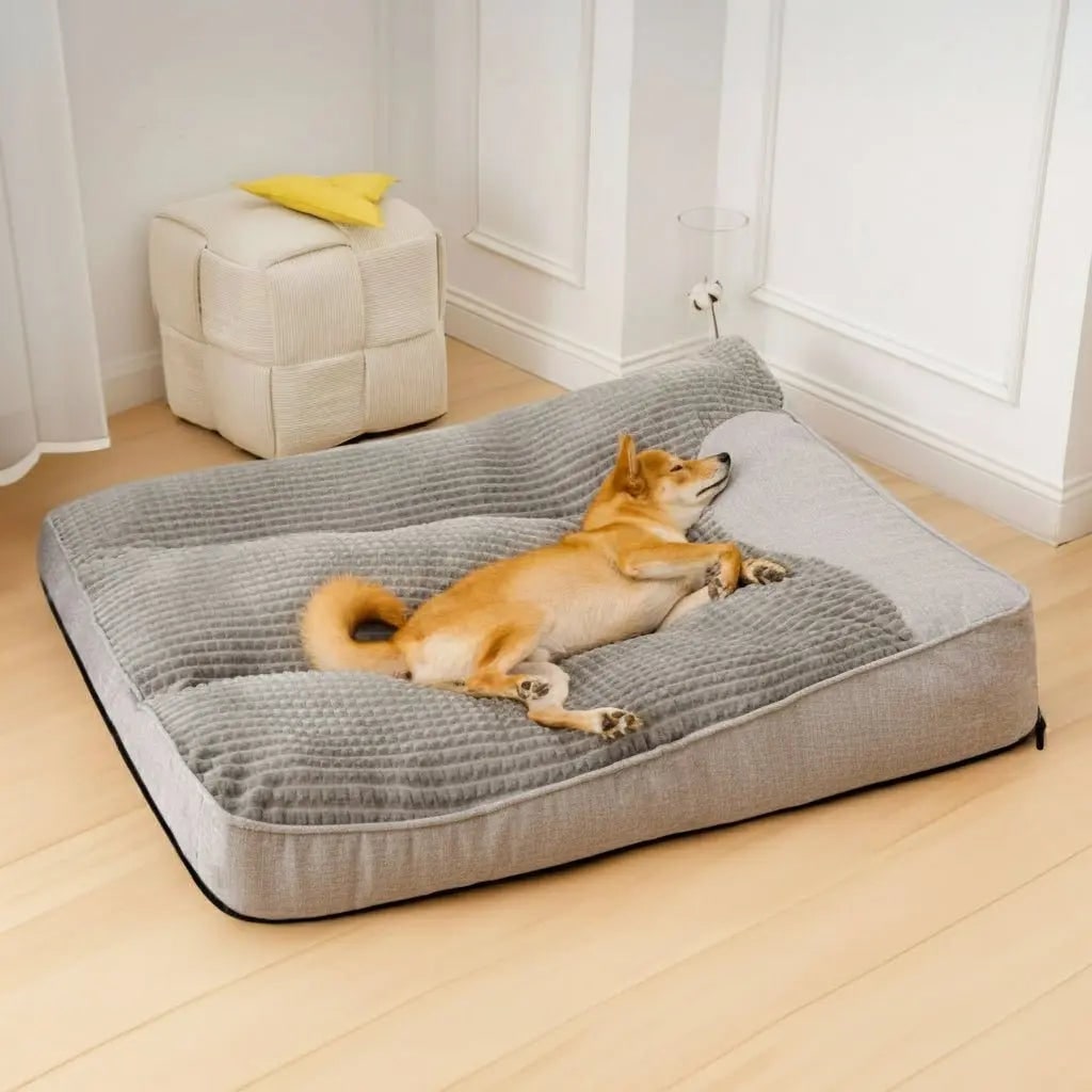 Orthopedic Dog Bed Large Pet With Bolster With Removable Cover - Image 9